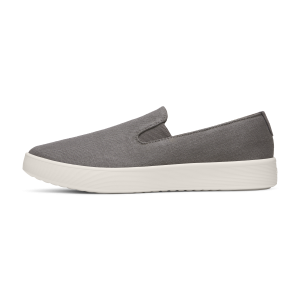 Men's Canvas Cruiser Slip On - Anthracite (Natural White Sole)